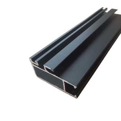 Perfiles de aluminio de extrusión de longitud personalizada con mecanizado en blanco y negro