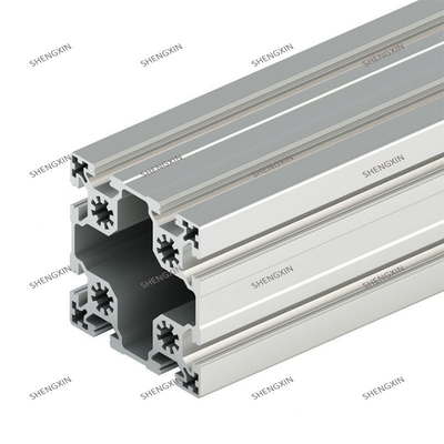 Servicio de soldadura T Profiles de extrusión de aluminio anodizado de plata para tamaño personalizado