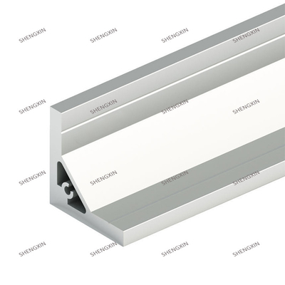 Perfiles de extrusión de aluminio de la serie 6000 anodizados con plata 6063 personalizados