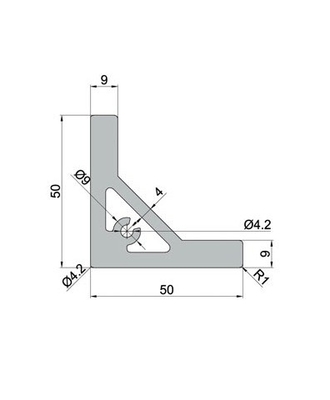 Perfiles de extrusión de aluminio de la serie 6000 anodizados con plata 6063 personalizados