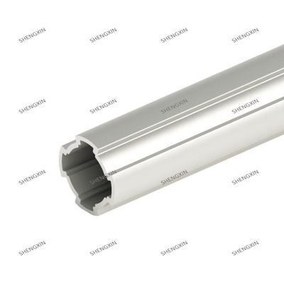Perfiles de tubos de extrusión de aluminio anodizado de plata para estructuras energéticas