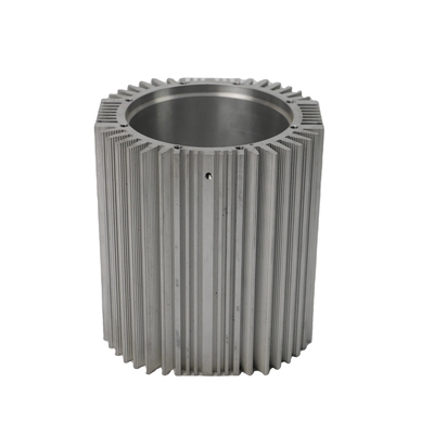 Profiles de extrusión de aluminio anodizado de plata para carcasas de motores en tamaño personalizado