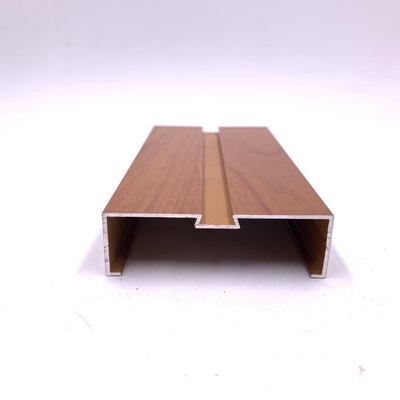 Proceso profundo de perforación de perforación de precisión de corte CNC de madera de grano de aluminio ventana de carcasa
