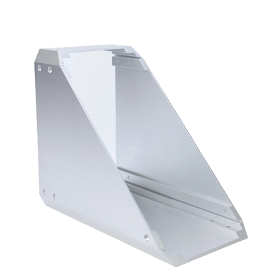 Perfiles de extrusión de aluminio anodizado de plata de la serie 6000 con tamaño personalizado