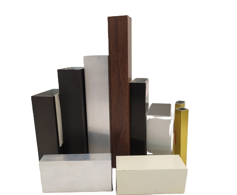 Diseño moderno de color personalizado anodizado perfiles de AL 6063 Perfiles de aluminio de ventana
