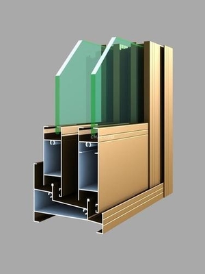 Profile de aluminio para ventanas y puertas de extrusión espesor 0,8 mm-2,0 mm