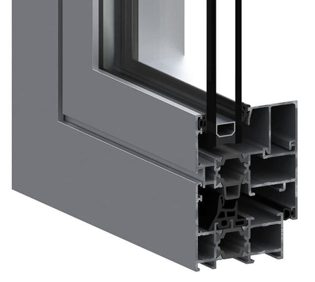 Profile de aluminio para ventanas y puertas de extrusión espesor 0,8 mm-2,0 mm