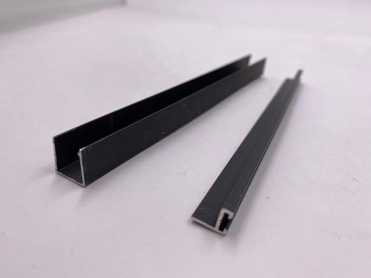 Servicio de soldadura de perfiles de aluminio mate anodizado negro para el mercado peruano