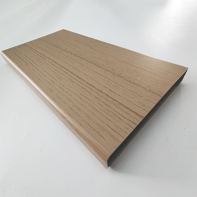 Perfiles de extrusión de aluminio de tubo cuadrado de grano de madera personalizados para materiales