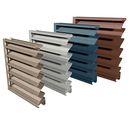 Profile de extrusión de pelmas ciegas de rodillos de aluminio con perforación perforada desde arriba