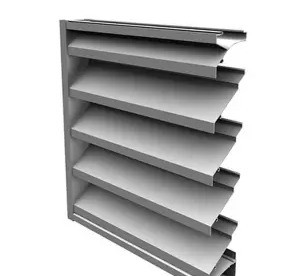 Profile de extrusión de pelmas ciegas de rodillos de aluminio con perforación perforada desde arriba