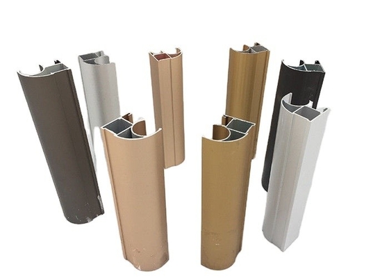 Perfil de aluminio de color personalizado para puertas y ventanas de gabinetes de muebles en GB Standard