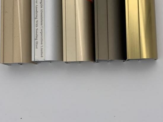 Perfil de aluminio de color personalizado para puertas y ventanas de gabinetes de muebles en GB Standard