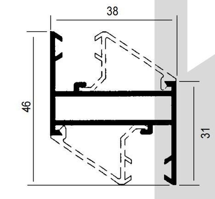 Colombia Serie 7038 5020 3831 744 8025 Shengxin 6063 T5 Perfiles de extrusión de aluminio para puertas