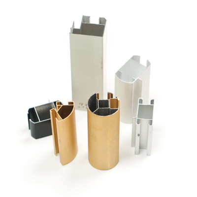 Pedido del cliente Perfiles de aluminio cuadrados y redondos Tubo redondo para varilla de cortina