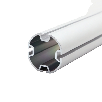 Pedido del cliente Perfiles de aluminio cuadrados y redondos Tubo redondo para varilla de cortina