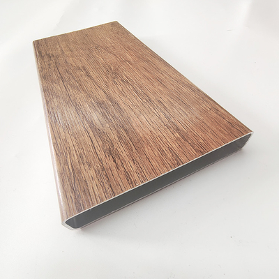 5.8-6.0M longitud perfiles de extrusión de aluminio de grano de madera 3D para ventanas puertas piso de pérgola