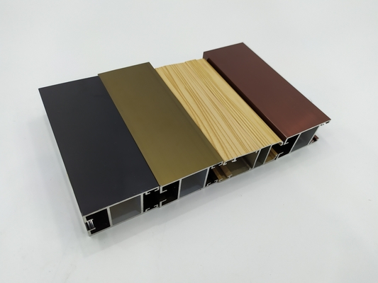 Profil de extrusión de aluminio grande 6063 Grado de aleación para aplicaciones de ventanas y puertas