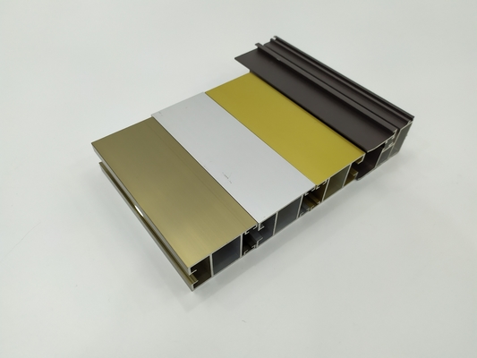 Profil de extrusión de aluminio grande 6063 Grado de aleación para aplicaciones de ventanas y puertas