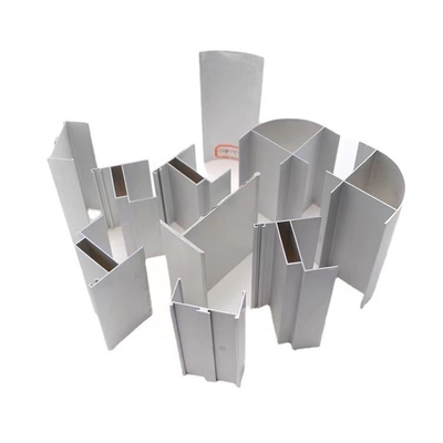 Perfil de aluminio para ventanas de puertas de la serie 6000 Grado interior de vidrio corredero marco de pared