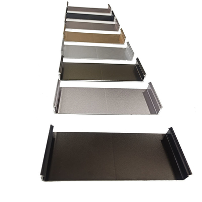 0.30mm espesor perfil de aluminio anodizado personalizado para barandillas de vidrio en forma de U