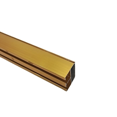 Shengxin Profiles de aluminio anodizado de plata dorada para puertas correderas de armario es de aleación