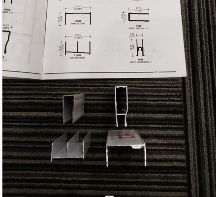 Durabilidad sin igual Dorado Temper T3-T8 Perfiles de aluminio para la arquitectura de México