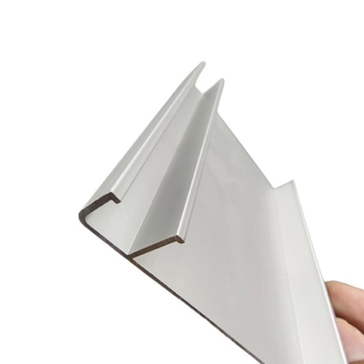 Exterior Luzer de la ventana del tiempo Luzer de aluminio en acabado de molino y perfil anodizado de plata