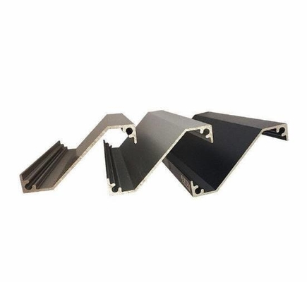 Exterior Luzer de la ventana del tiempo Luzer de aluminio en acabado de molino y perfil anodizado de plata