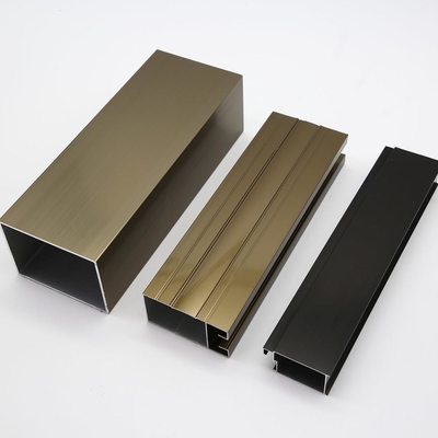 0Profil de aluminio de espesor de.8 mm-2.0 mm para puertas y ventanas con el estándar GB5237-2008