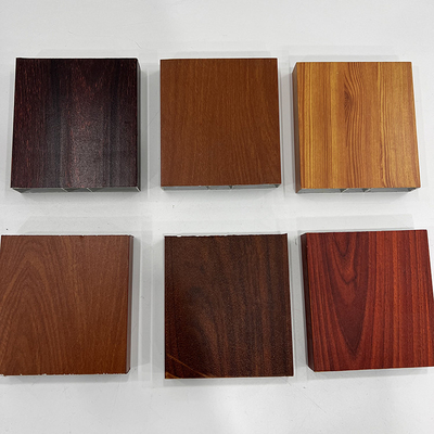 Variedad de perfiles de extrusión de aluminio de grano de madera para soluciones de ventanas personalizadas