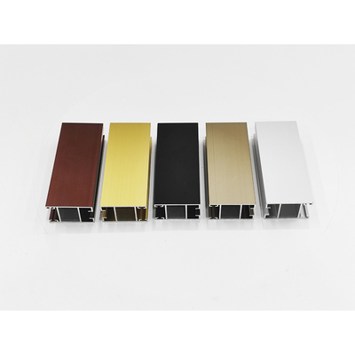Profil de extrusión de aluminio de ángulo para el marco de pantalla de puerta corredera de corte térmico delgado