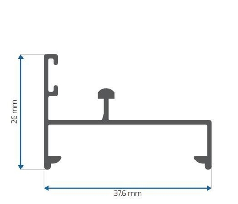 México Ventanas y puertas Perfiles de extrusión de aluminio Anodizante de polvo de revestimiento de molino de acabado