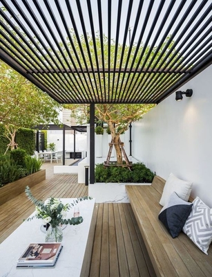 Profiles de techo de aluminio de la serie 6000 Shengxin para pergolas de aluminio al aire libre