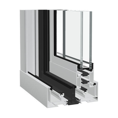 Perfiles de aluminio de recubrimiento en polvo para perfiles de ventanas de aluminio de extrusión de la serie 6000