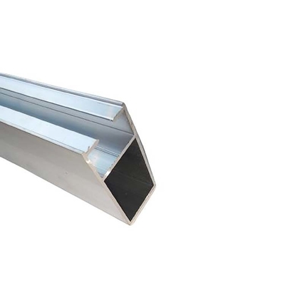 Perfiles de aluminio Anodizante negro Color Rectángulo Perfiles de quioscos Aluminio para cortar
