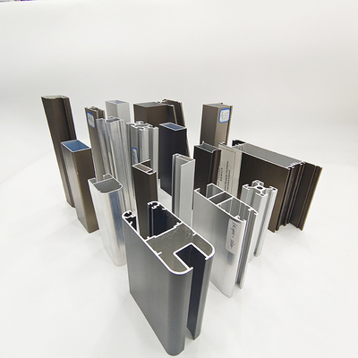Marcos de puertas y ventanas de aluminio hechos con perfiles de extrusión de aluminio de color personalizado