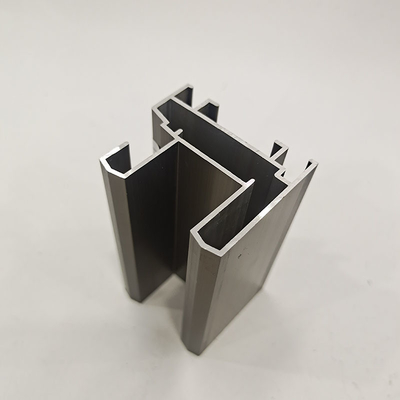 Polonia Cabinet de cocina de vidrio delantero Puertas con perfiles de aluminio anodizado cepillado OEM