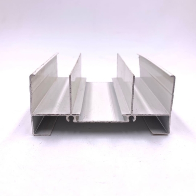 Construcción de ventanas y puertas de perfiles de aluminio extrusión anodizante de plata a medida