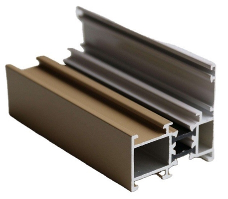 Perfil de aluminio de ventana corredera para Shengxin 6063 T5 en blanco plata champán negro