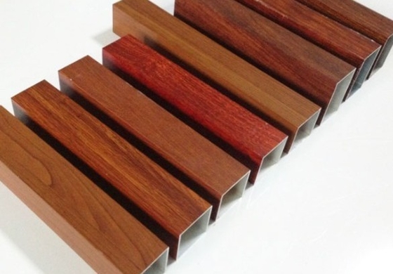 Perfiles de aluminio de color de madera para cercas de aleación o no es aleación de grado 6000 serie