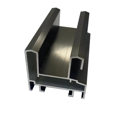 Profiles de aluminio negro de Shengxin Powder Coating para puertas corredizas de vidrio en la serie 6000