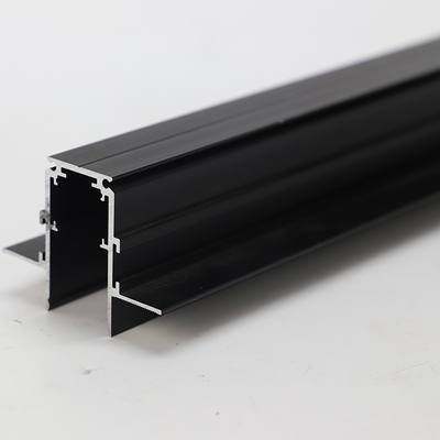 Profiles de aluminio negro de Shengxin Powder Coating para puertas corredizas de vidrio en la serie 6000