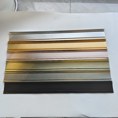 Perfiles de aluminio de grano de madera con recubrimiento en polvo anodizado y pulido para puertas y ventanas