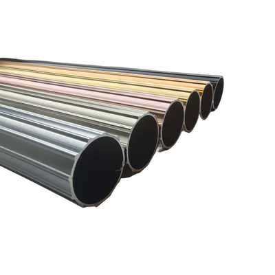 Perfiles de aluminio de grano de madera con recubrimiento en polvo anodizado y pulido para puertas y ventanas