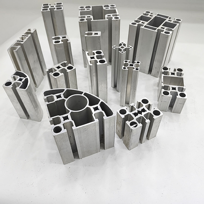 Profiles de aluminio de extrusión anodizado de plata negra