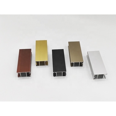 Profiles de ventanas correderas de aluminio anodizado con certificación ISO9001/ISO14001/ISO18001