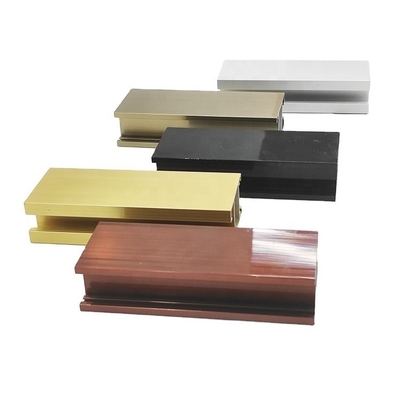 Perfil de aluminio 6063 T5 personalizado para puertas corredizas