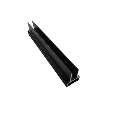 Sección de perfil de aluminio de corte de precisión para diseño de ventanas y puertas modernas