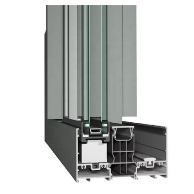 T3-T8 Temperature Thermal Break Profile de aluminio Puerta y marco de ventana con eje de Shengxin